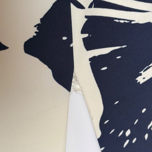 Bardot Floral Midi Dress Womens M Navy & Ivory Sleeveless Cocktail Australian Fa - Picture 6 of 12